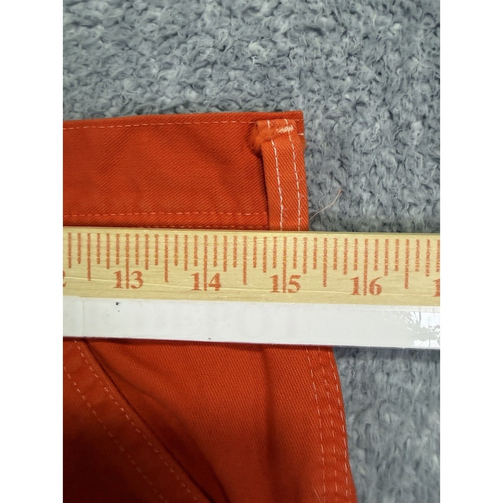 VTG Stan Ray Carpenter Pants Size 30x29 RARE Bright Orange Workwear Made in USA - Picture 7 of 7
